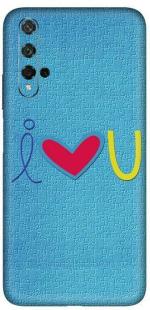 aadia Huawei Honor 20 Pro Matte Vinyl Love Printed Mobile Skin Sticker with Scratch Resistant Lamination