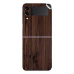 GADGETSWRAP Printed Vinyl Skin Sticker for Samsung Galaxy Z Flip 3 - wood background