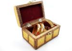 Vinayak K New antique Handicraft Jewellery Box, Wedding Gift Box, Meenakari Wooden Box, Vanity Box. Jewellery, Bangle, Earrings, Necklace Vanity Box. Vanity, Jewellery Box Vanity Box (Golden)