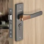 Plantex Heavy Duty Door Lock - Main Door Lock with 3 Keys/Mortise Door Lock for Home/Office/Hotel (8114 - Satin Black & PVD Choco)