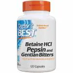 Doctor's Best Betaine Hcl Pepsin & Gentian Bitters 120 Capsules