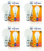 Wipro Garnet B22 Warm White Polycarbonate LED Bulb 7W (Pack Of 4)