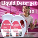 FLISKO Tide Detergent Liquid 10 Liter Pink | Eco-friendly & Non-Toxic | Washing Machine & Hand Wash Friendly
