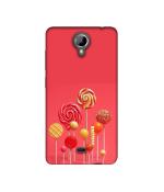 Casotec Lollipop Design Printed Silicon Soft TPU Back Case Cover for XOlO One HD