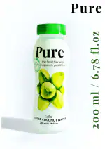 Pure Tender Coconut Water, Natural Energy Drink, No Added Sugar (Pack of 18, 200ml each)