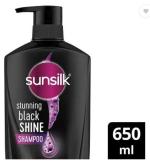 SUNSILK Stunning Black Shine Shampoo (650 ml)