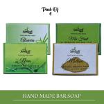 Samazh Organic Aloevera & Mix Fruit & Neem & Multani Mitti Handmade Herbal Soap COMBO (400g)