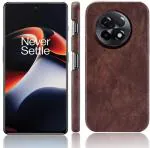 Excelsior Premium PU Leather Hard Back Cover case for Oneplus 11R (Coffee)