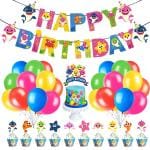 Zyozique Baby Shark Theme Birthday Decorations,Baby Shark Decoration Items for Birthday (Pack Of 37)