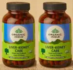Organic India Liver-Kidney Care Veg Capsule Ayurvedic Medicine (2 Packs, 180 Veg Capsule in Each Pack)