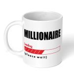 Akipi Millionaire Loading Please Wait Market Nerd Ceramic Coffee Mug