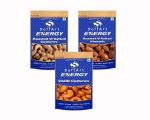 SoftArt Dry Fruits Combo Of Salted Kaju,Salted Badam,Chilli Kaju - (Pack of 3, 250 g Each)
