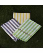 ASH Traders Sircilla Khadi Cotton Handloom Bath Towels Size 36/72Inch(90/180cm) 3/6feet Heavy Quality Pack of 3