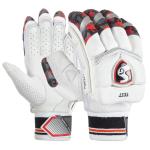 SG White Faux Leather Best Sports Test Batting Gloves Youth Size - M