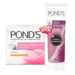 POND'S Bright Beauty Day Cream 35 g & POND'S Bright Beauty Face Scrub 50 g Combo Pack (1+1)
