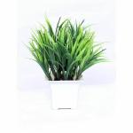 Flora Planet Artificial Green Plant for Home/Office/Table/Bathroom/Greenery Room/Computer Table/Study Room/Decoration Artificial Plant with Pot (2 Piece)