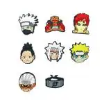 YellowCult Pack of 8 Naruto Shoe charms for Clog Shoes, Wristband Charm, Shoe, Bracelet Decoration or Party Gifts [Naruto New Theme]
