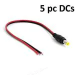 NAVSWA BNC Connector And DC Power For Surveillance CCTV CaMeras (Pack Of 5)