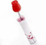 VVG Traders Multicolor Design Rose New Novelty Umbrellas Personalized Clear Umbrella, 32 Inch