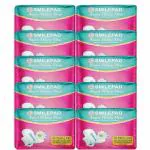 Smilepad Anion Sanitary Pads | Ultra-Thin, Flexi Wing Sanitary Napkin | Pack of 10 (100 Pads)