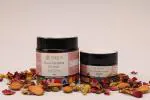 INRIA Rosy Regina Body Butter 75 gm | Handcrafted, 100% Natural | Made with Almond Oil infused with Tanner's cassia(Aavarampoo) and Rose for dry, matured skin pack of 2