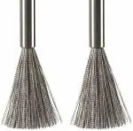 ShipFayda Multipurpose Stainless Steel Pots, Pans Cleaning Brush, Steel Scrubber for Kitchen Dishes Pots Pans Sink Cleaning, Non Slip Long Handle Dishwashing Cleaning Brush (Pack of 2)