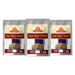 Ghotaram Gulabi Nagari Homemade Snack | Ajwain Black Paper Flavour Kaju Shape Mathari | Crispy Khasta Kaju Shape Matthi | Healthy and Hygienic Snacks | Delightful Ready to Eat Mathari-280g*3Pack