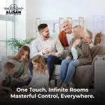 ALISAN SMART HOMES Wi-Fi Smart Scene controller GO LUX Touch switch | No Hub Required | Works with Amazon Alexa, Google Assistant & Siri