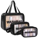 Lumber home and kitchen Washbag Set of 3 pcs Cosmetic Toiletry Makeup Vanity Shaving Household Grooming Travel Storage Organizer Bags Pouch kit Pack for Men Women Girls Travel