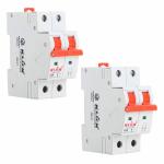 KLICK C-63A-311 Dual Pole Isolator, Classic DP Switch Disconnector for Domestic and Office Application (63A, White, Pack of 2)
