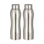 WORLD'NOX Water Bottle | Stainless Steel Fridge Bottles | 100% Leak Proof Steel Water Bottle for Office, School, Home, Gym | Rust Free Steel Bottle for Men, Women, Girls & Boys | 750 ML | Pack of 2