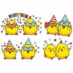 CVANU Funny Faces Party Time Vinyl Transparent Wall Sticker for Wall Decor