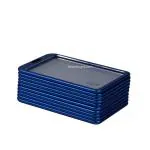 iDJET Metal ID Card Holder (10 Holders, Blue)