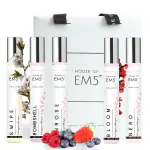 EM5 FRUITY FLORAL Set of 5x12ml Perfume Spray for Women Easy to Carry, Pocket Size