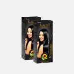 Kaveri Creme Hair Color, No Ammonia Natural Black 45 g + 45 ml (Pack of 2)