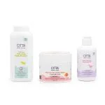 Citta Baby Massage oil, Talc-Free Baby Powder & Baby Balm Pack of 3 - 200ml,200 gm, 200 gm