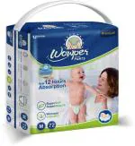 Wowper Pants Pant Diapers (7-12 kg) - 72 Pieces, M
