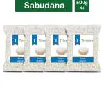Trinetra Sabudana 2 kg (500g X 4 Pack) Sago