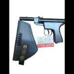 JGG JAIN GIFT GALLERY SILVER TOY GUN BLACK TOY GUN FREE 200 PELLETS WITH COVER