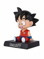 Mapache Bobble Head Carton Head Phone Holder Bracket Car Dashboard Decoration Model Toys (Drangon Ball Z Goku)