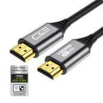 C & E 8K HDMI 2.1 Cable 3FT, Certified 48Gbps Ultra High Speed HDMI Cable 1M, Support Dynamic HDR, eARC, Dolby Atmos, 8K60Hz, 4K120Hz, HDCP, Compatible with HD TV Monitor and More