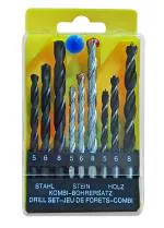 Shopper52 9 Size Drill Bits for Electric Manual Drilling Machine for Wall, Iron, and Wood - 9 Pieces
