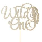 Festiko 1st Birthday Cake Topper Decoration Wild One Party Theme Cake Topper Smash Cake Decor, Photo Booth Props First Birthday Decor For Baby