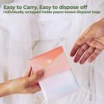 Azah Rash-Free Sanitary Pads for women | Organic Cotton Pads | All Regular : Box of 12 Pads - with Disposable bags | MADE SAFE Certified