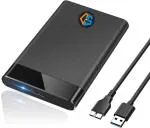 DS REFURBISH 2.5 Inch SATA USB 3.0 HDD / SSD Portable External Hard Disk Enclosure 7 MM and 9.5 MM Tool Free, Supports UASP Max Upto 6TB (Black)