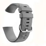 SwapME Silicone Smart Band Straps Men and Women Compatible with Fitbit 4, 3-Charge 3 SE (Grey)