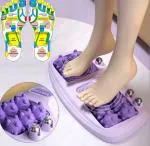 MyHomesWorld Foot Massager 12 Balls Roller 4 magnetic beads Reflexology Acupuncture Therapy Strong Load-bearing Stimulate Acupoint Stress Relief Foot Roller Relaxing Massage for Massager (Multicolor) (PACK OF 1)