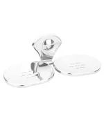 Handy Stainless Steel Rust Free Classic Dual Soap Case Stainless Steel Rust Free Classic Dual Soap Case Double Soap Dish Holder Roung Soap Holder Bathroom Accessories Soap Case