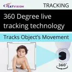 Catvision 1080p Full HD 360 Degree Viewing Area Smart Wireless Security Camera (White)