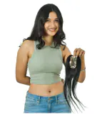 Hair Naturals Silk Hair Topper, Human Hair Extensions for Women